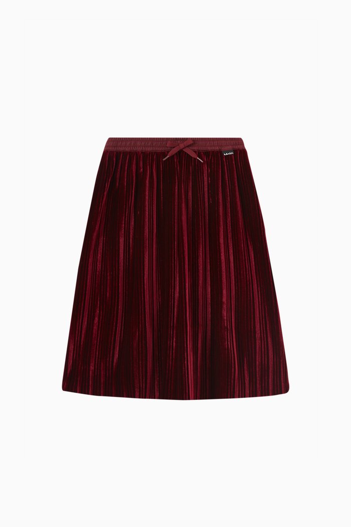 

Becky Pleated Midi Skirt, Red