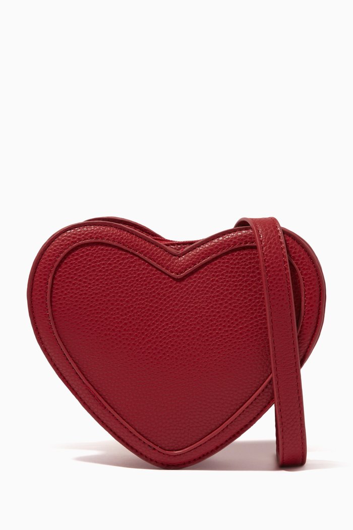 

Heart Shoulder Bag in PU, Red