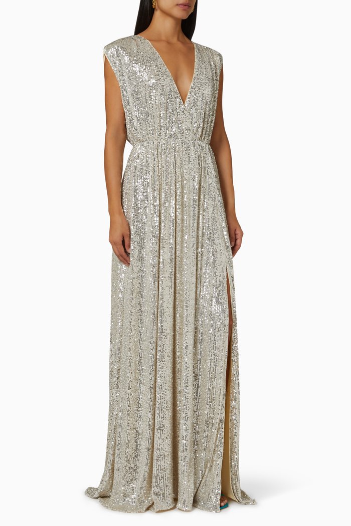 

Nala Sequin Gown, Silver