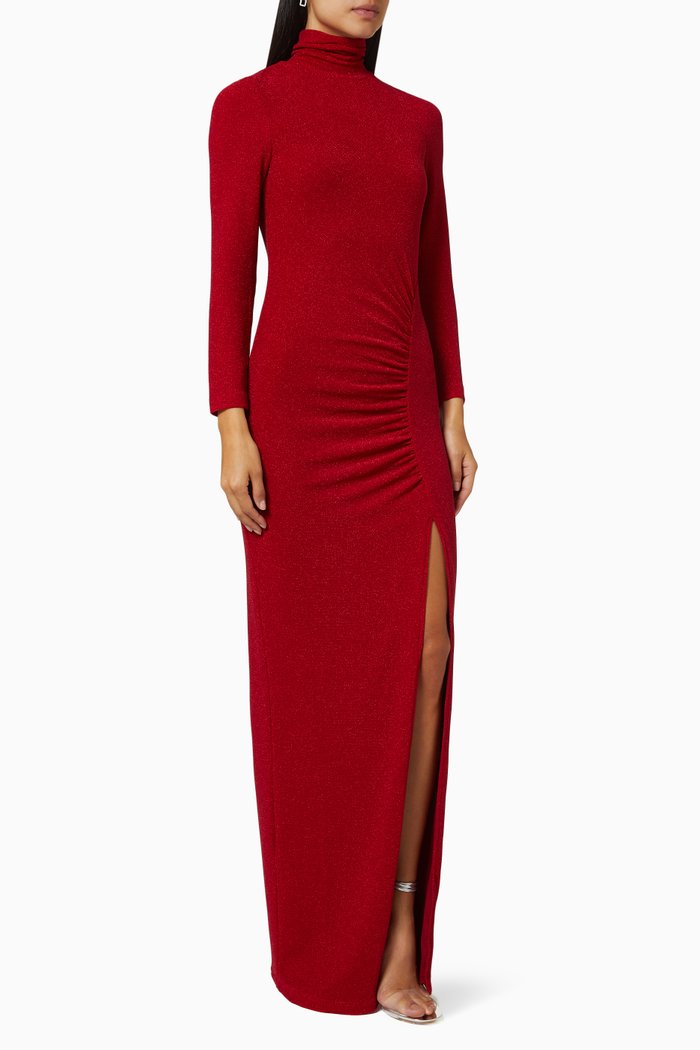 

Zinnia Shimmer Gown, Red