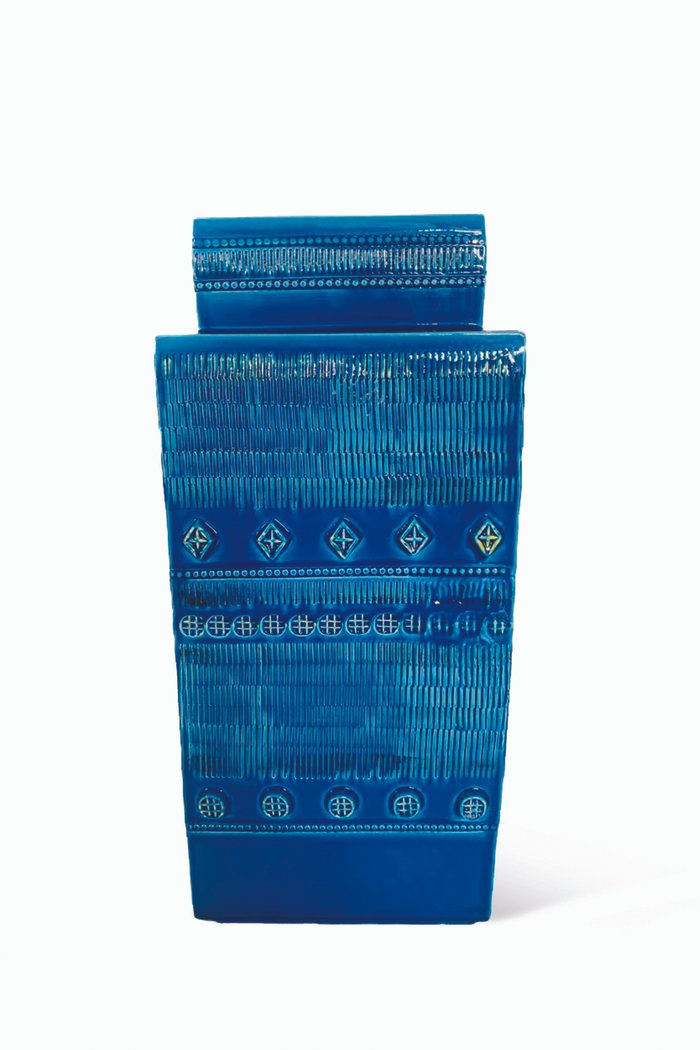 

Tall Ceramic Vase, Blue