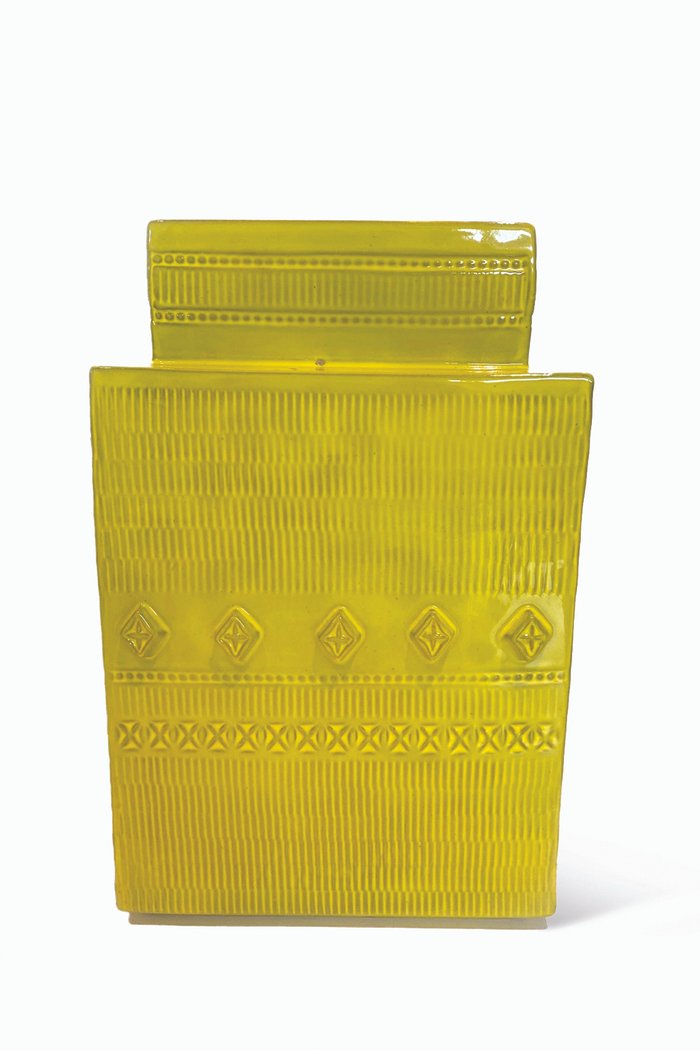 

Medium Ceramic Vase, Yellow