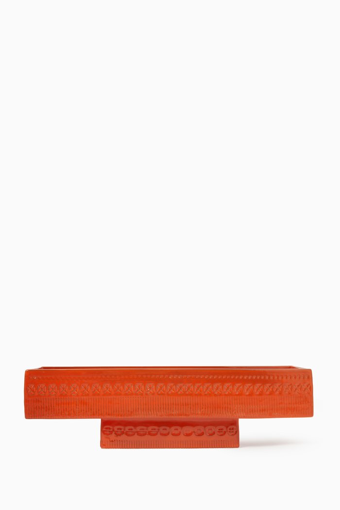 

Engraved Ceramic Tray, Orange