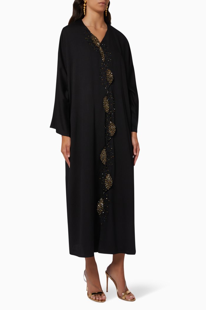 Embellished Abaya, Black