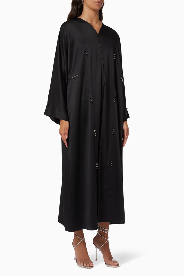 

Embellished Abaya, Black