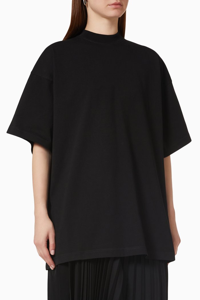 

Oversized T-shirt in Cotton Jersey, Black