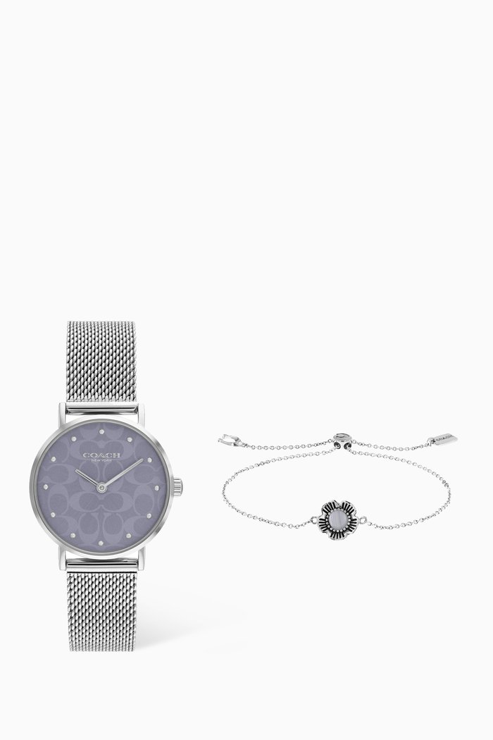 

Perry Watch Gift Set, 28mm, Silver
