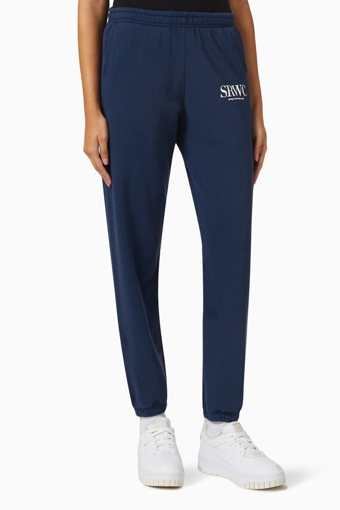 

Upper East Side Sweatpants in Cotton, Blue