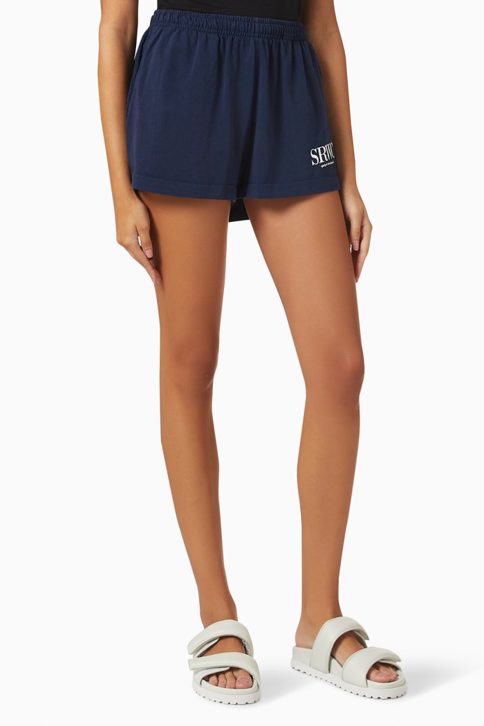 

Upper East Side Disco Shorts in Cotton, Blue