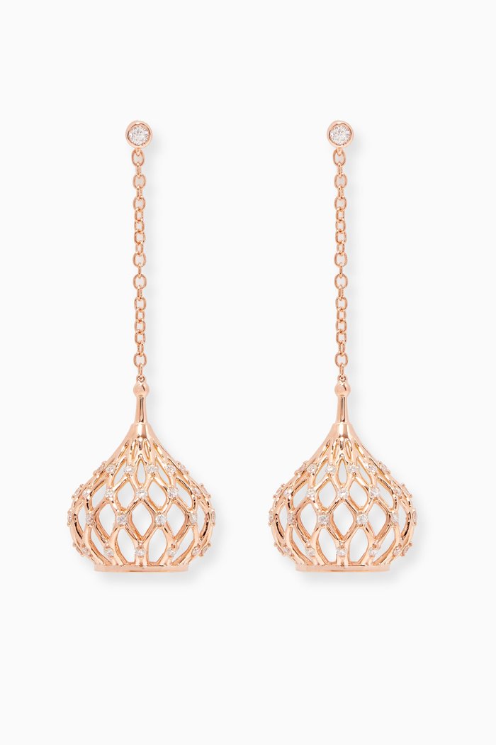 

Let Me Out Diamond Earrings in 18kt Rose Gold