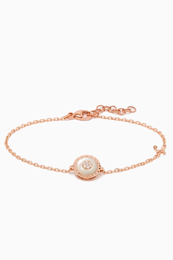 

Saint-Petersburg Diamond & Pearl Bracelet in 18kt Rose Gold, Neutral