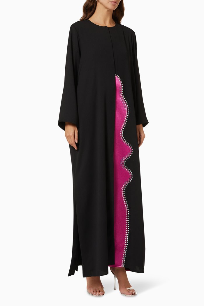 

Embellished Abaya, Black