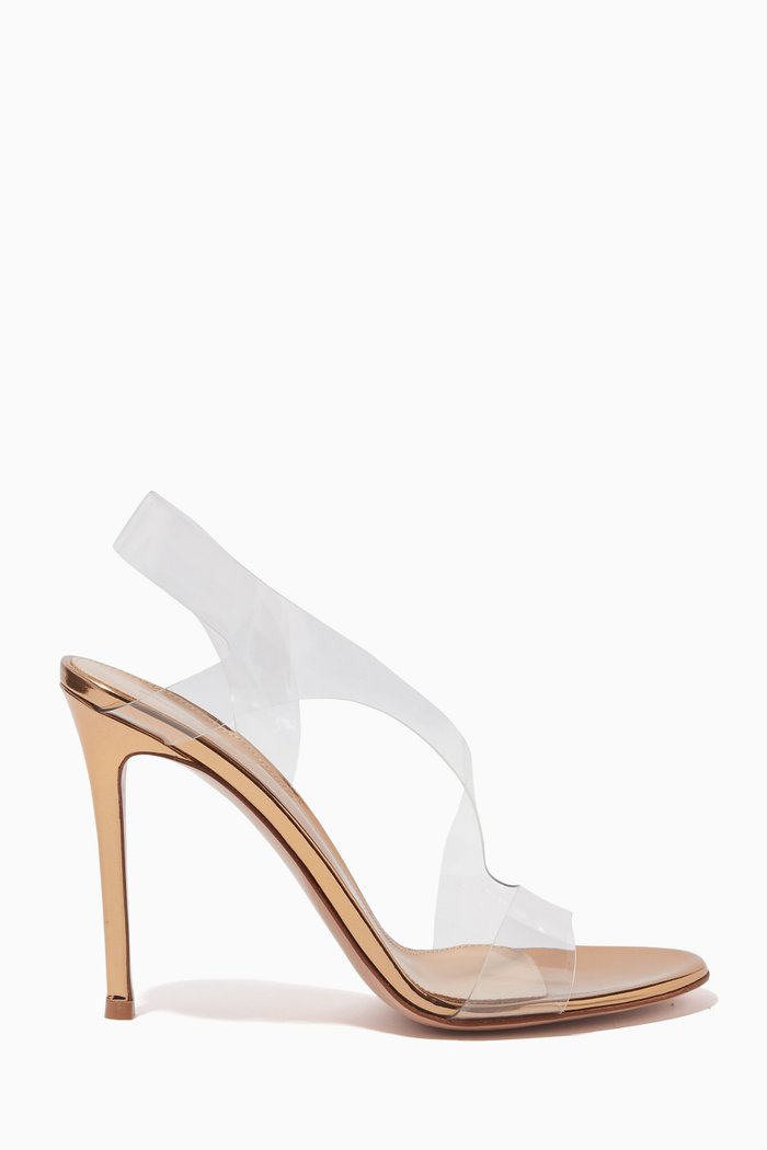 

Metropolis 105 Plexi Sandal, Gold