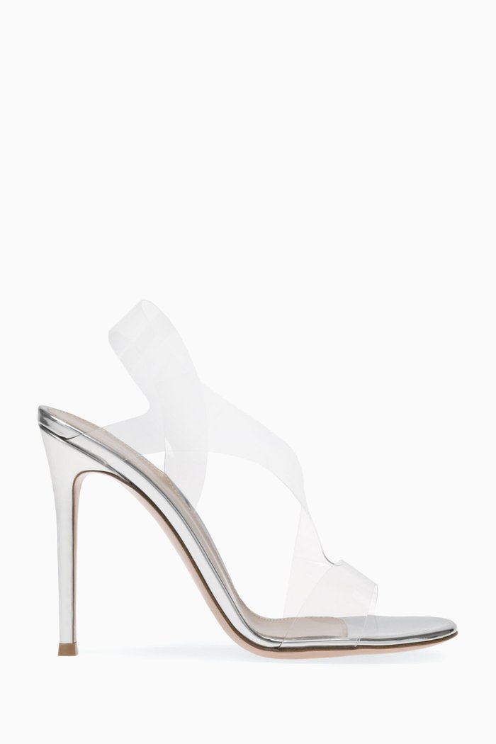

Metropolis 105 Plexi Sandal, Silver
