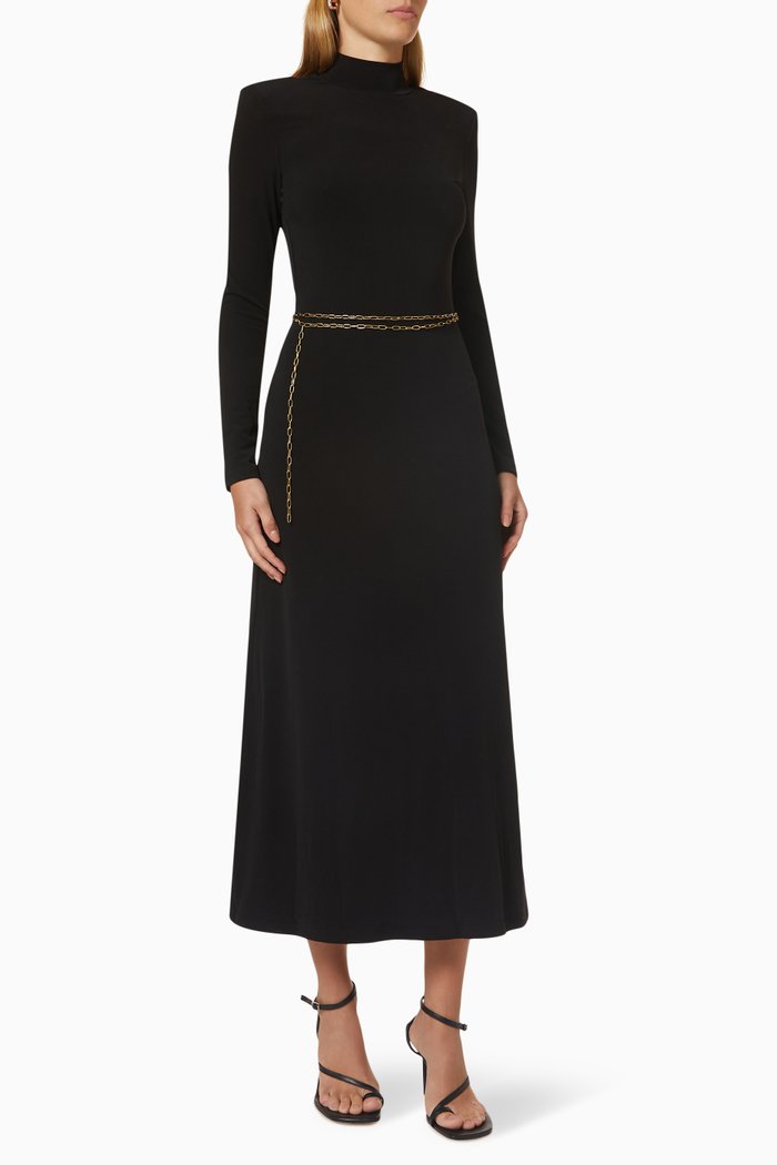 The Utopia Midi Dress, Black