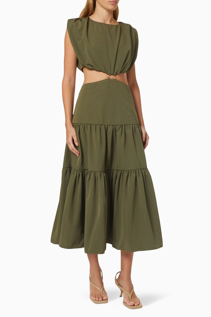 

Streamline Maxi Dress, Brown