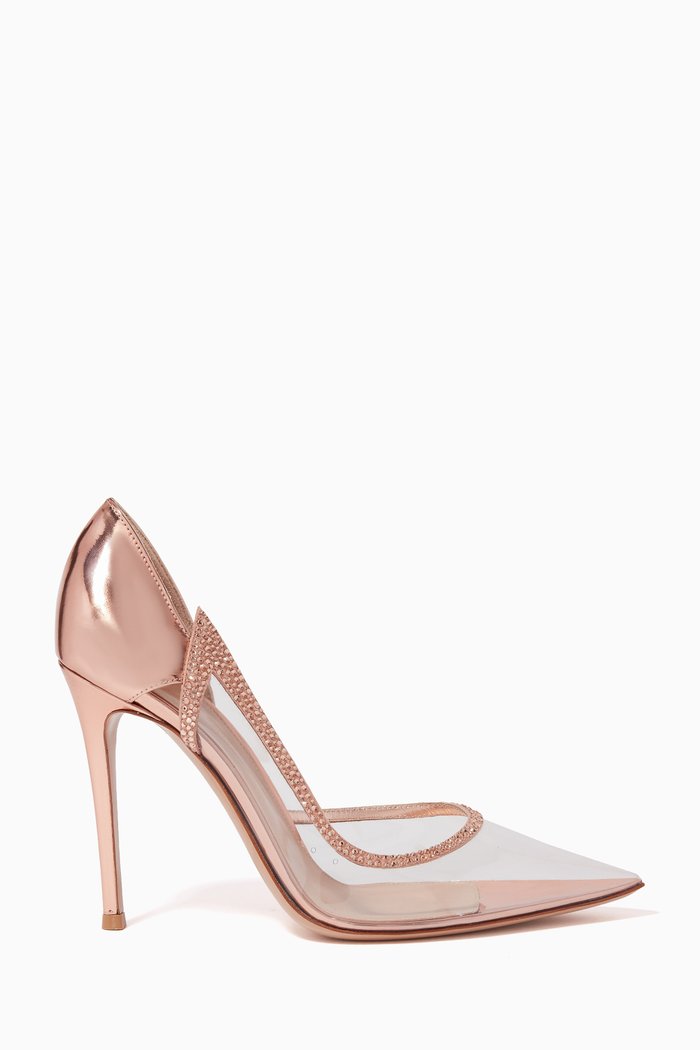 

Leif 105 Embellished Pumps in Plexi, Pink