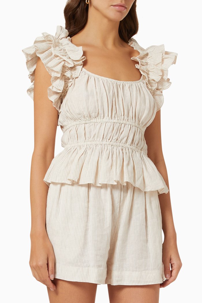 

Paloma Top in Linen, Neutral