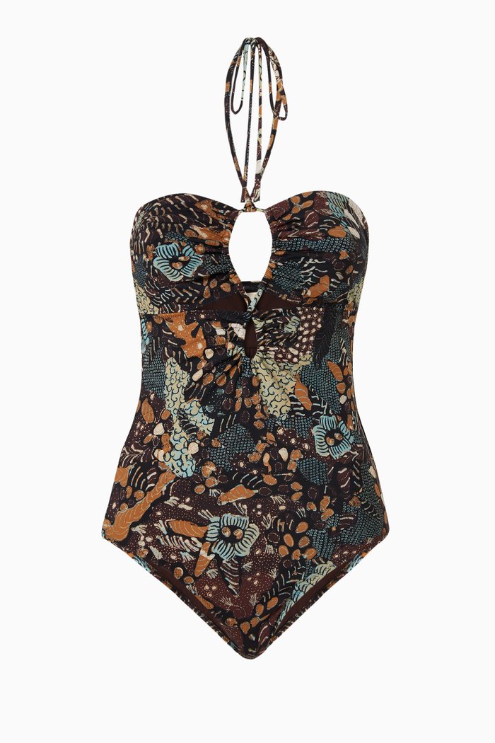 

Minorca Maillot One-piece Swimsuit, Brown