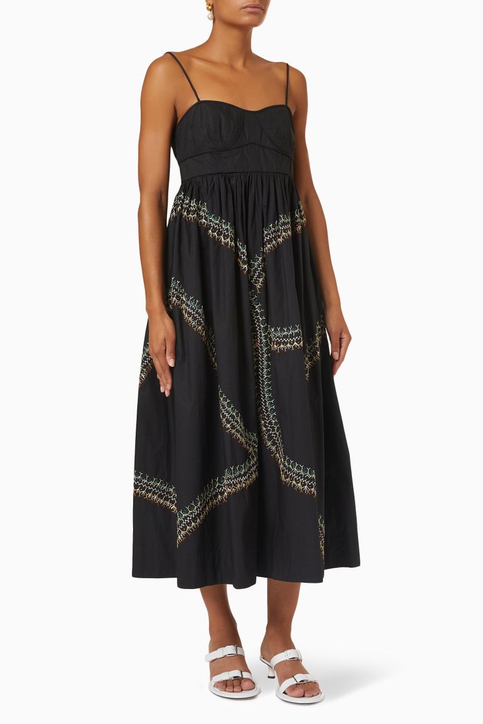 

Mariza Dress in Cotton, Black