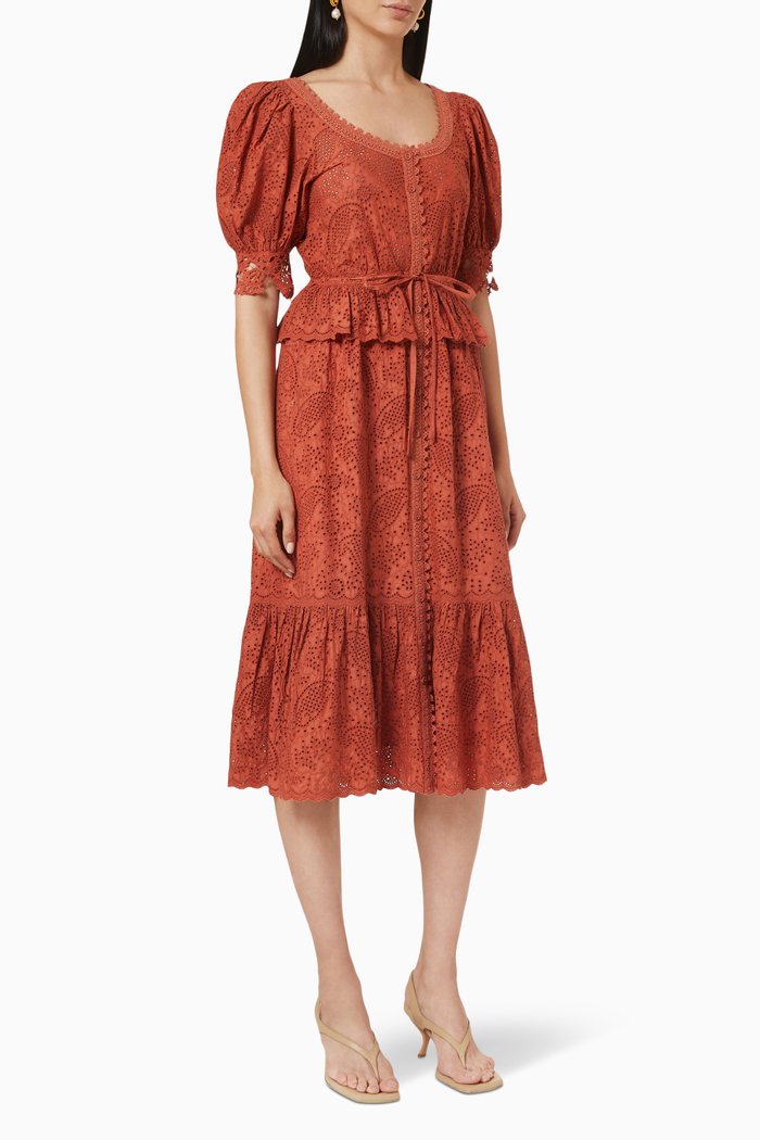 

Elodie Dress in Cotton, Pink