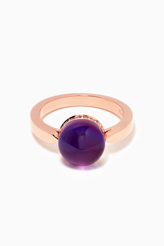 

Dome Noble Amethyst Ring in 18kt Rose Gold