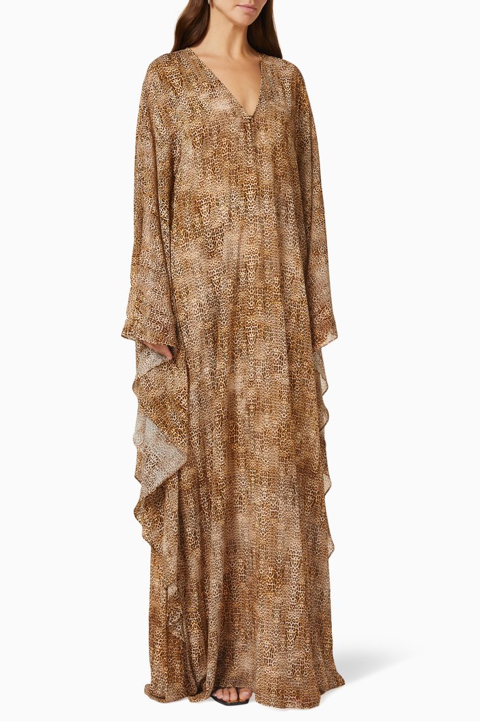 

Santurce Kaftan in Chiffon, Brown