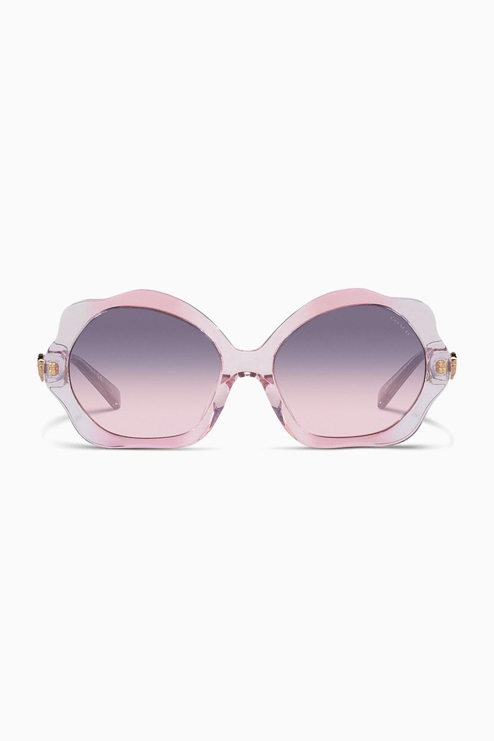 

Tea Rose Irregular-shaped Sunglasses in Acetate, Purple