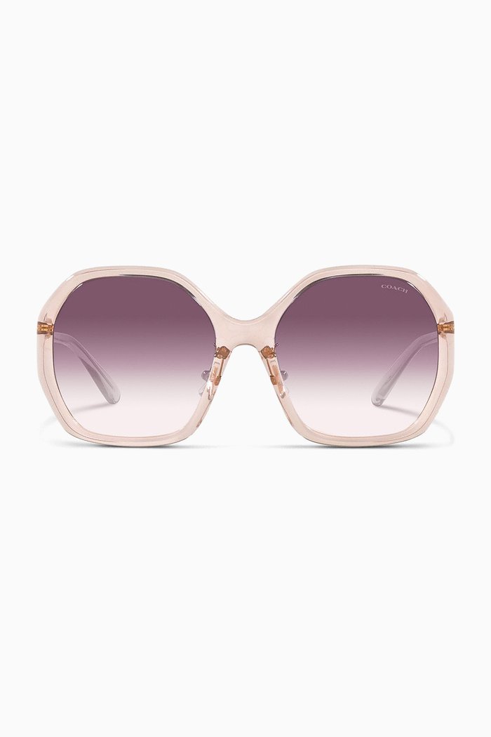 

Hexagonal Sunglasses in Acetate, Pink