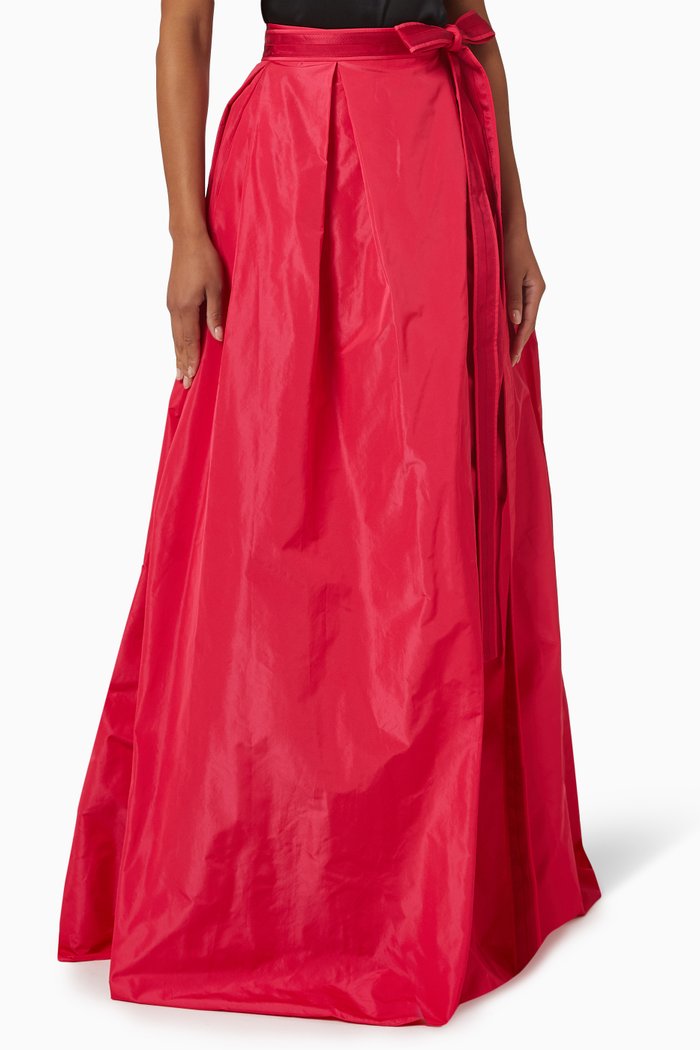 

Nocepesca Maxi Skirt in Taffeta, Pink