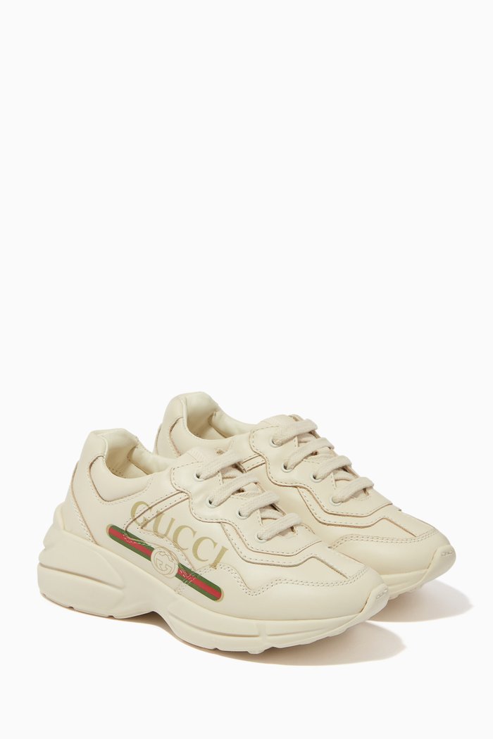 

Rhyton Sneakers in Leather, Neutral
