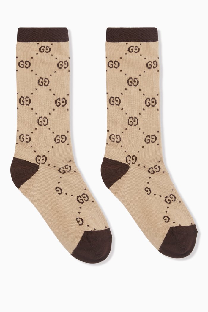 

GG Socks in Cotton, Neutral