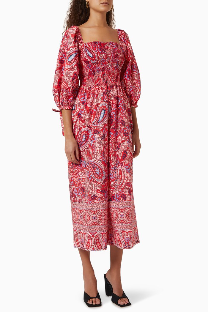 

Jazzy Jumpsuit in Cotton Poplin, Red