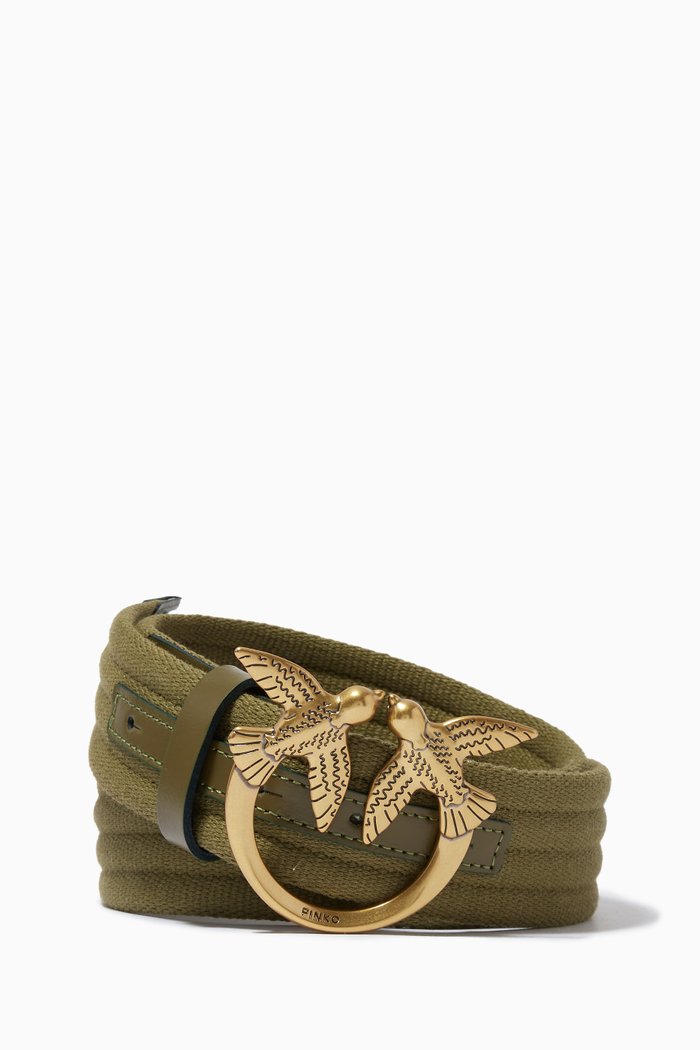 

Love Rib Belt H4 in Textile, Black