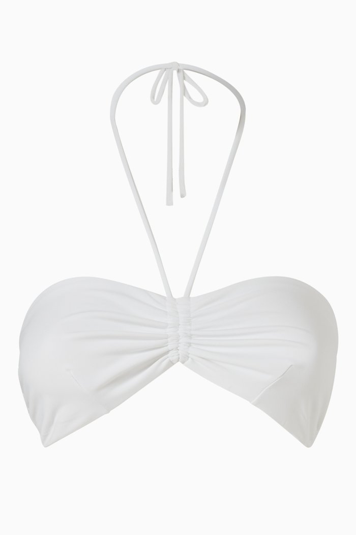 

Shell Bikini Top, White