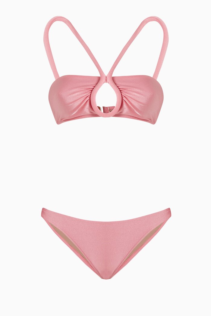 

Keyhole Bikini Set, Pink
