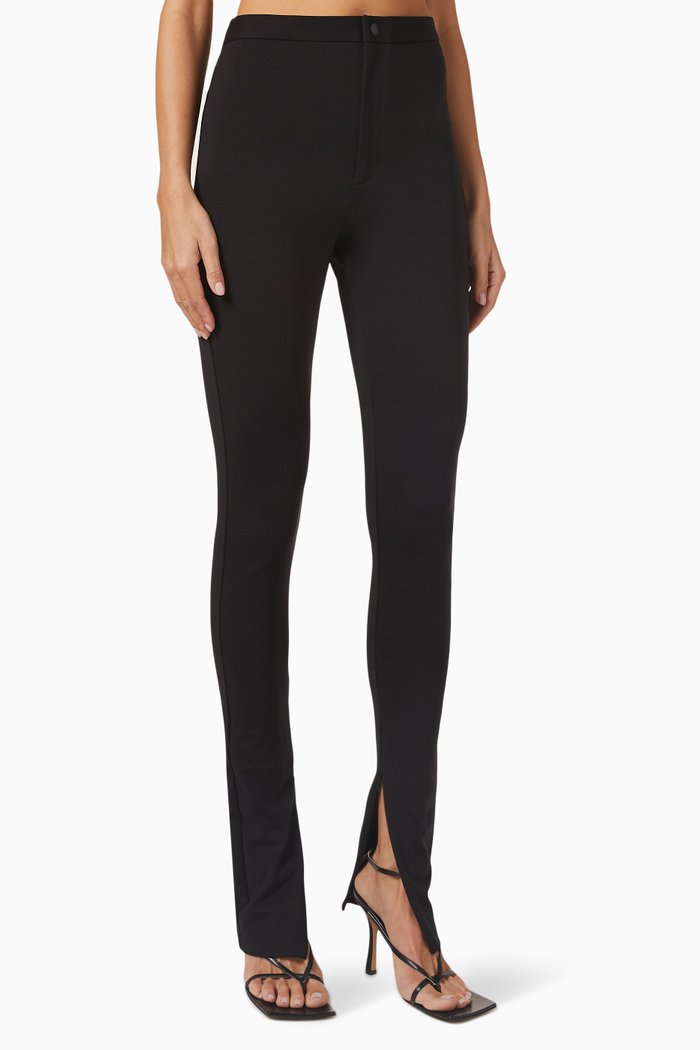 

x HB Zip Fly Leggings, Black