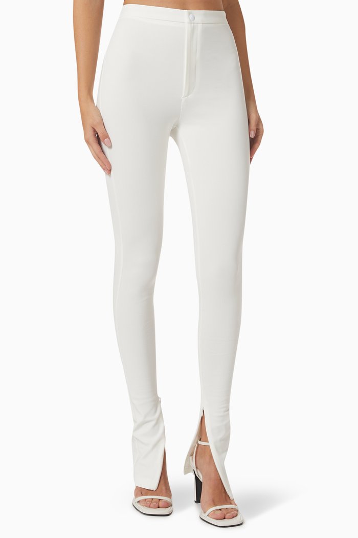 

x HB Zip Fly Leggings, Neutral