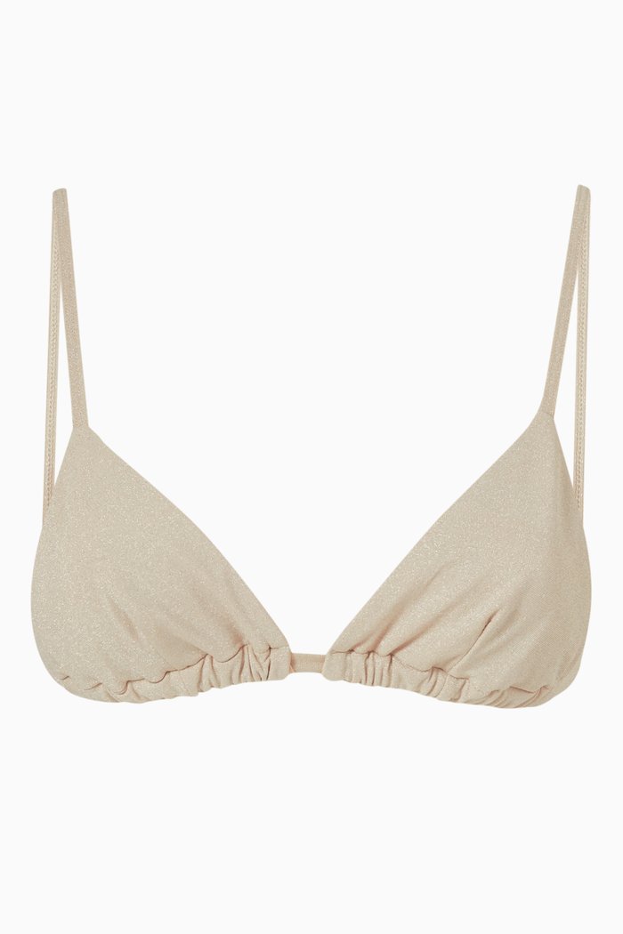 

Sun Triangle Bikini Top, White