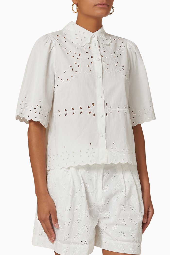 

Yaslola Shirt in Cotton, White