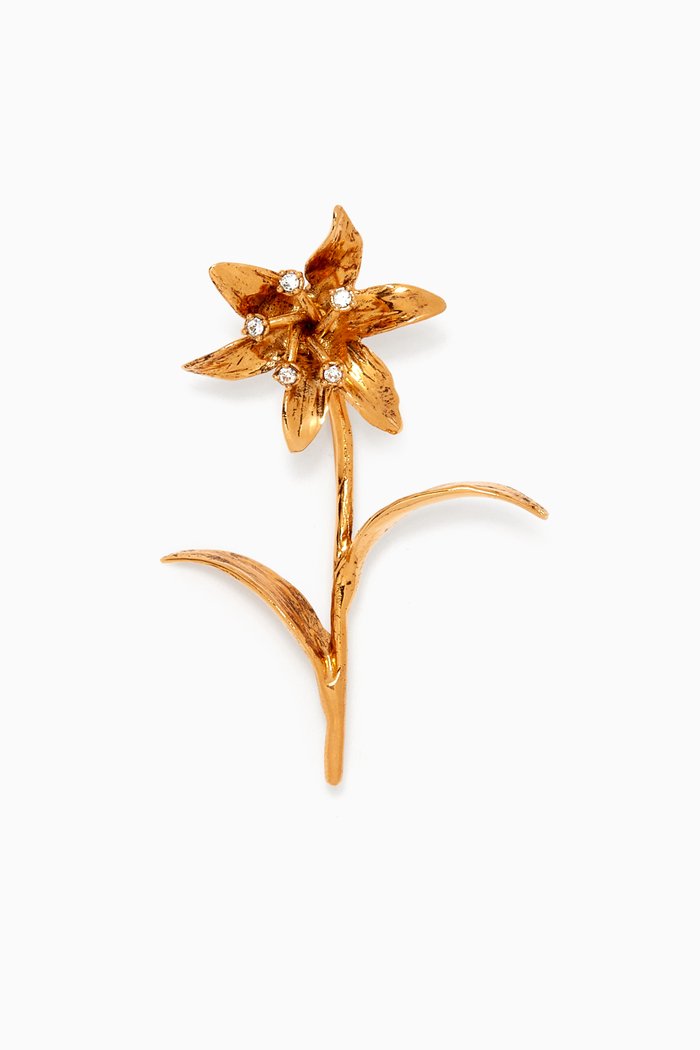 

Lirium Brooch in Brass, Gold