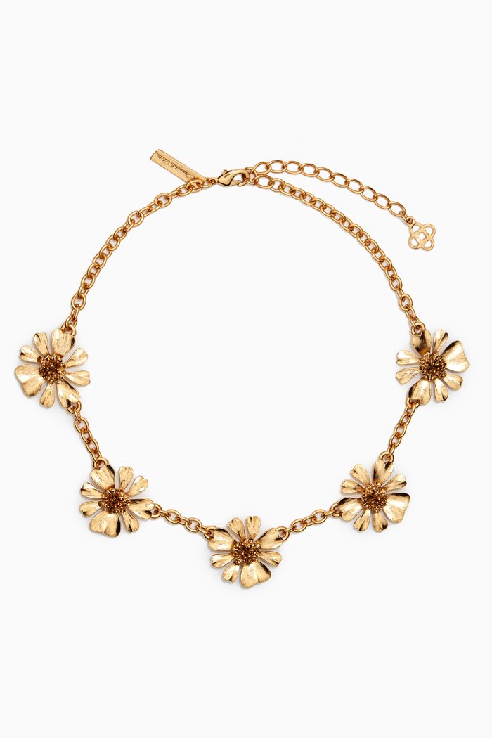 

Flower Medium Necklace, Gold