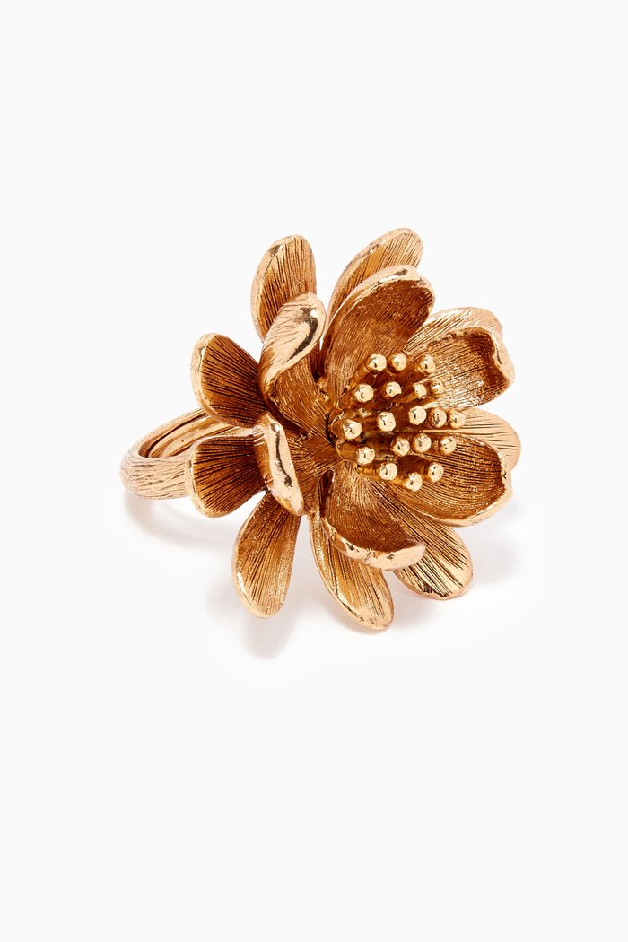 

Lotus Flower Ring, Gold