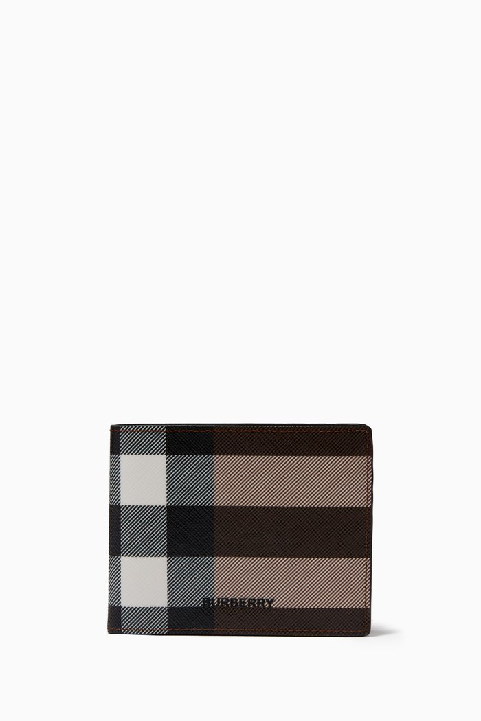 

Vintage Check E-Canvas ID Wallet, Brown