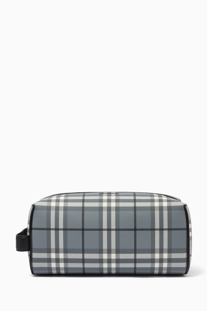 

Vintage Check washbag in Canvas, Grey