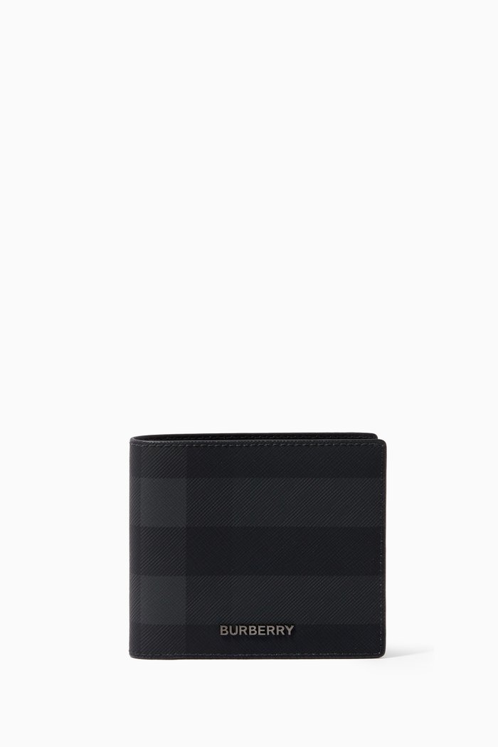 

Check Bi-fold Wallet, Grey