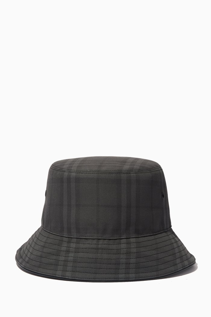 

Gant Check Bucket Hat in Cotton-canvas, Black