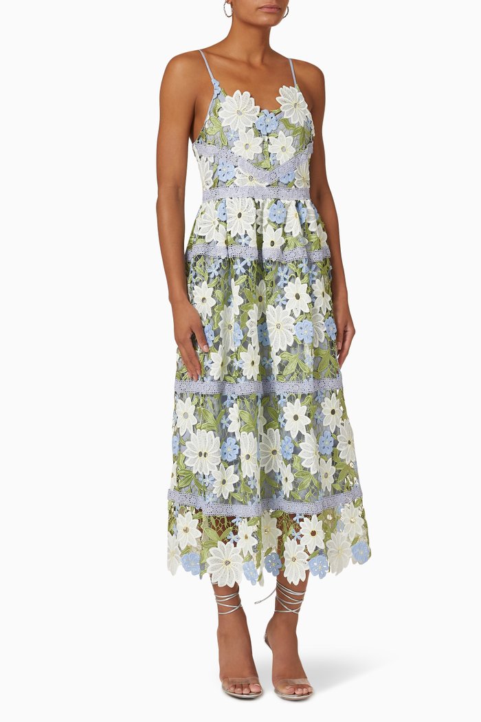 

Yassun Strap Midi Dress, Blue