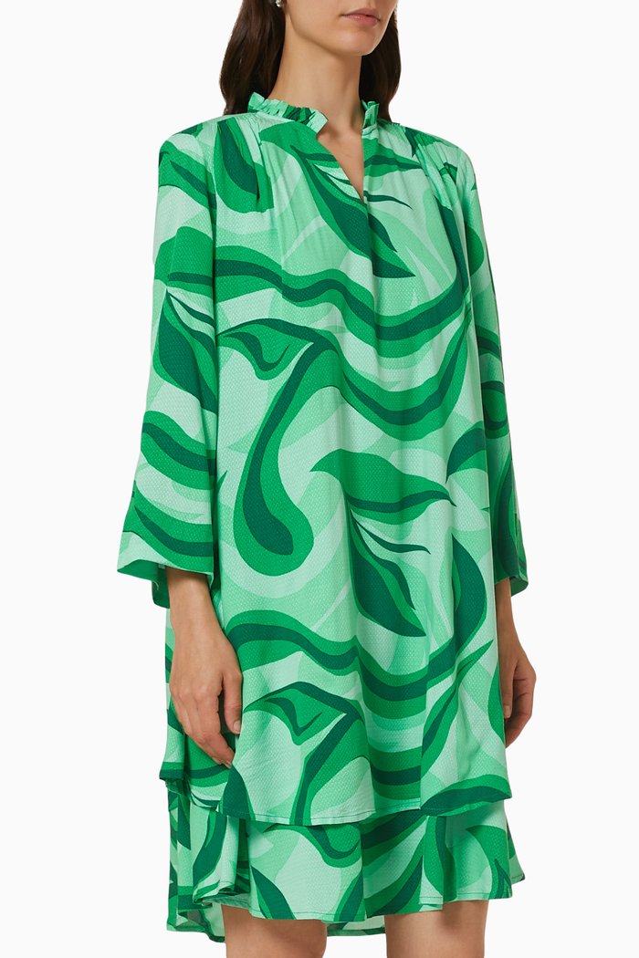

Yasswirl Mini Dress in LENZING™ ECOVERO™ Viscose, Green