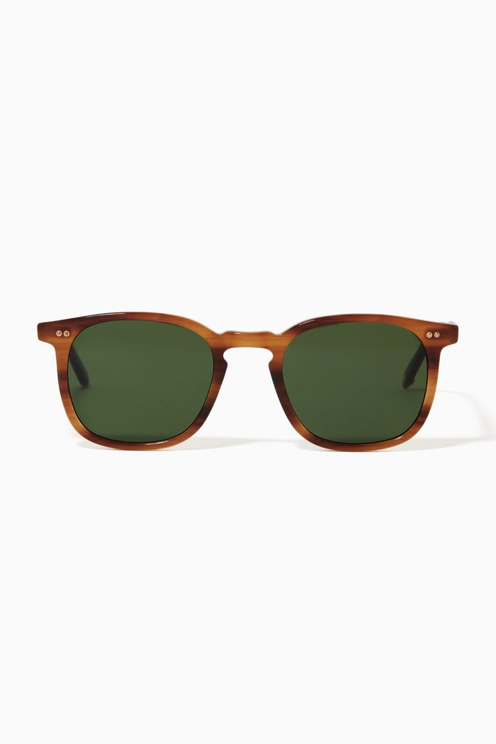 

Ruskin D-frame Sunglasses in Acetate, Brown